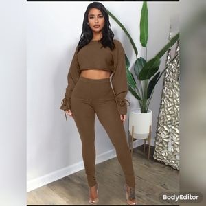 2 Piece Crop Top & Leggings